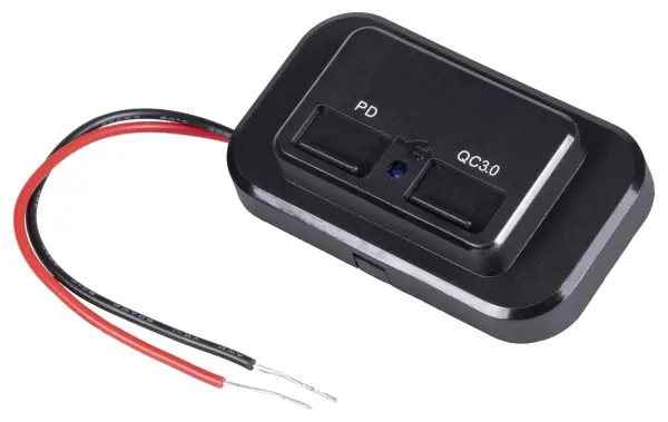 Tiger Power USB Panel Mount Charger 31W PD & QC3.0, 12V/24V