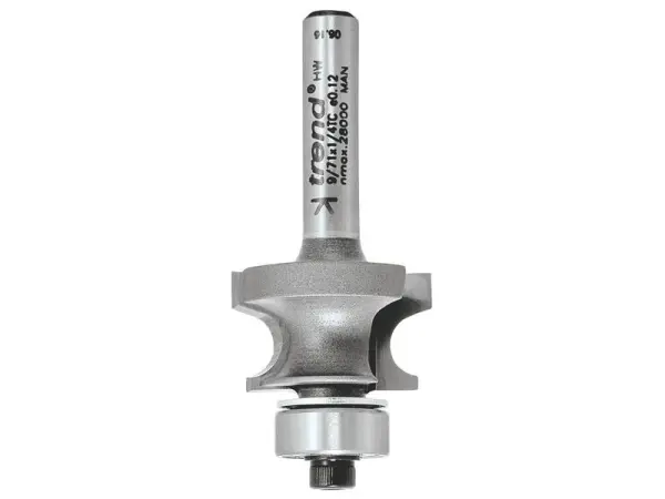 Fresa guiada por rolamento para cantos em TCT da Trend, raio 3.2mm