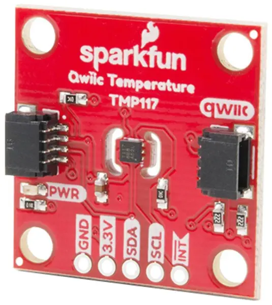 SparkFun מודול חיישן טמפרטורה מדויק TMP117 - מערכת Qwiic