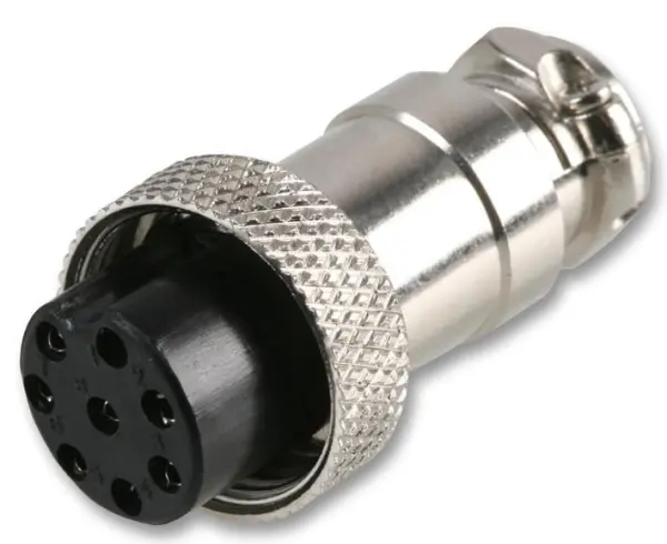 PRO SIGNAL 8-Way Circular Socket, Locking, Solder Termination
