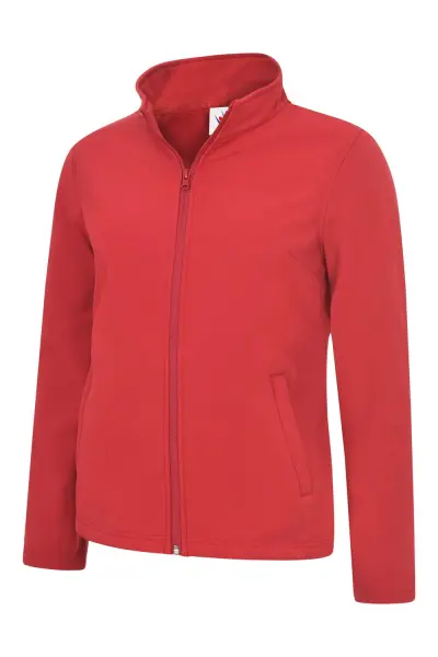 Uneek Classic Full Zip Soft Shell Jacket - Red - Size S
