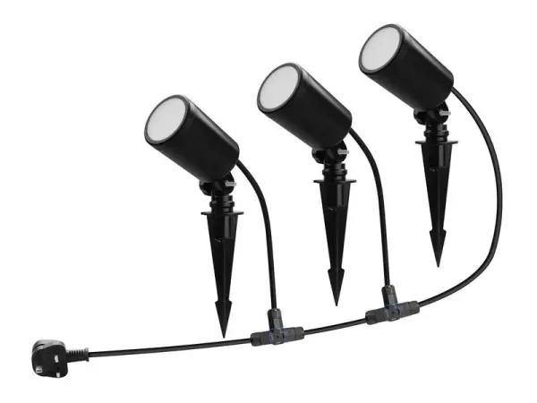 Link2Home Kit d'Éclairage Extérieur Intelligent Zigbee, RVB, 520 Lumens, 3 Lumi