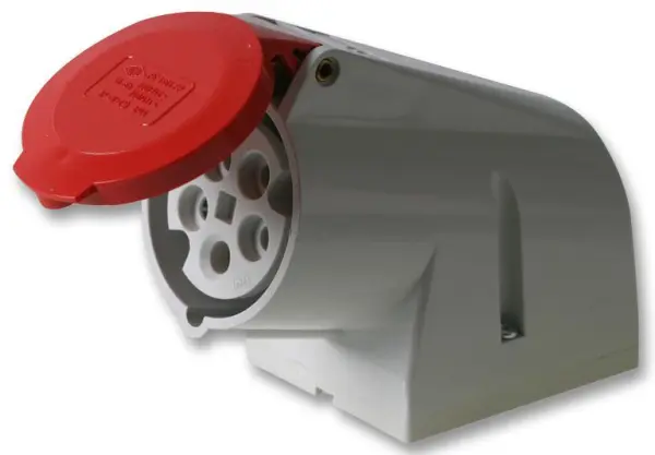 PRO POWER 16A 415V Červená povrchová CEE zásuvka, 3P+N+E, IP44