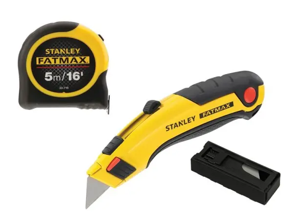 STANLEY FatMax Triple Pack - Μεζούρα, Κουβερτάκι & Λεπίδες