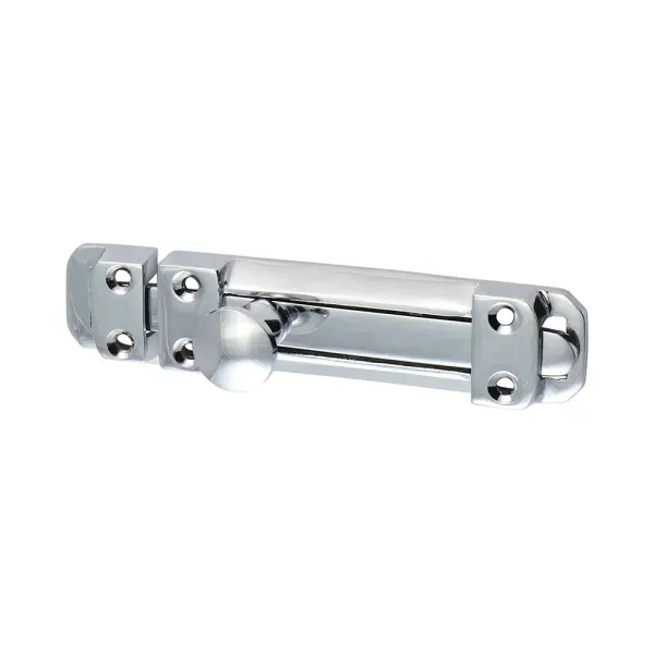 Timco Contract Flat Section Bolt, Polished Chrome, 110x25mm