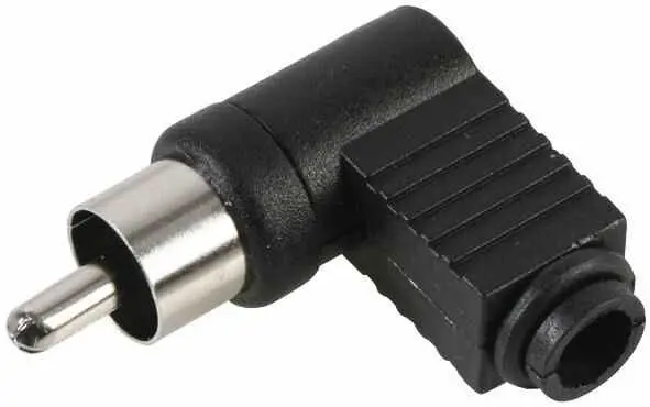 Pro Signal Pravý úhel Phono konektor, černý, balení 10 ks