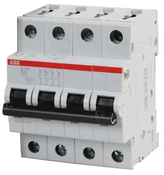 ABB 6A 4P Type B Miniature Circuit Breaker