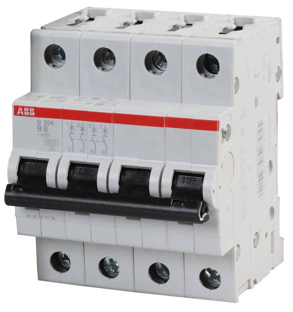 ABB Disjuntor Miniaturas 6A 4P Tipo B