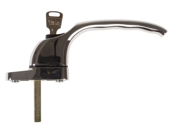Yale Maniglia per Finestra in PVCu con Finitura Cromata Lucida