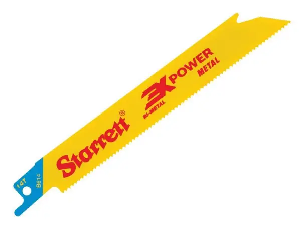 Starrett B614-5 バイメタル レシプロケーティングブレード 152mm 14TPI 5本パック