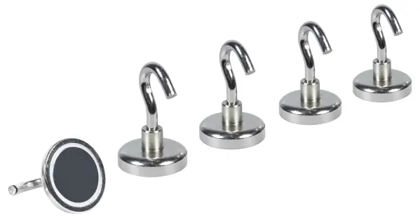 St Helens Home and Garden Strong Magnetic Storage Hooks, 5 Piece
