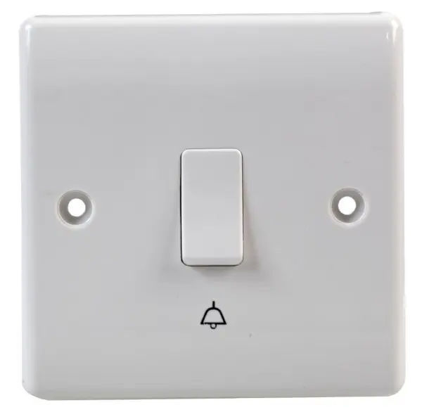 BG - Πλήκτρο Ηχητικής Ειδοποίησης 1 Θέσης, Λευκό