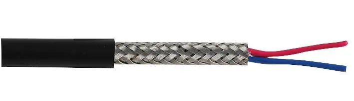 PRO ELEC Câble blindé 2 conducteurs 0,2mm noir, 25m