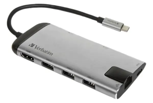 Hub Multiport USB-C VERBATIM avec HDMI et lecteur de cartes SD