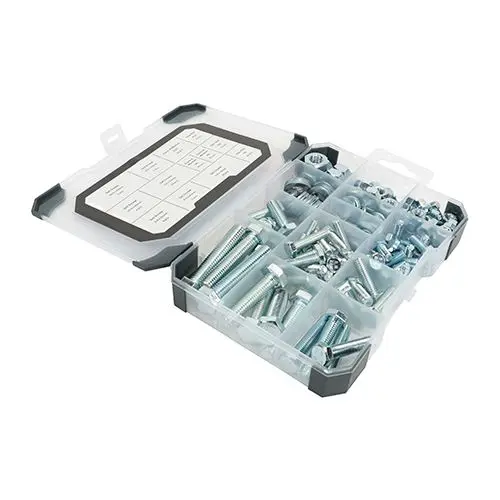 Timco Mischpackung - Sechskantschrauben, Muttern und Unterlegscheiben, verzinkt