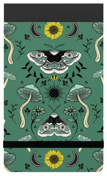 SILVINE Pocket Notebook, Lined, 160 Pages, White & Green