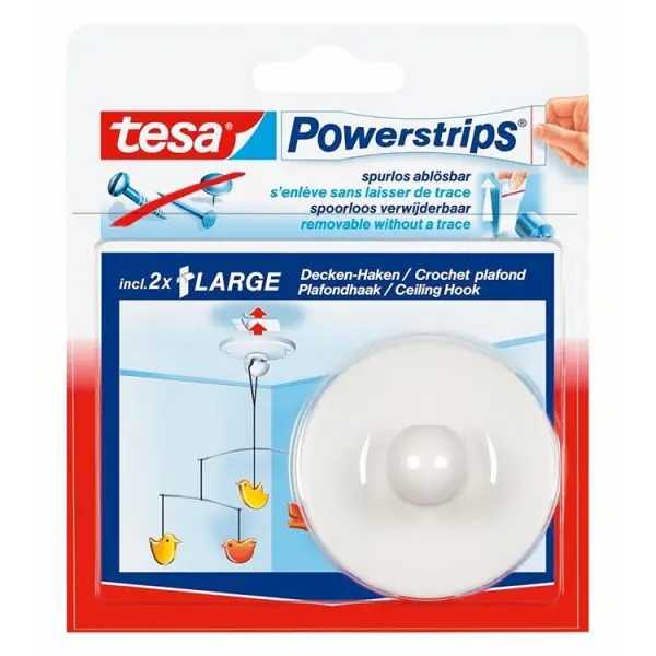 Tesa Ceiling Hook, 21 g