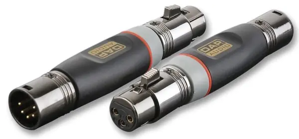 XCALIBER - Penyesuai XLR Lelaki 5-Pin ke XLR Perempuan 3-Pin