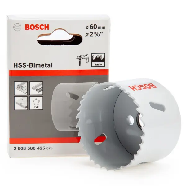 Bosch HSS-Bimetal Hole Saw, 60mm Diameter