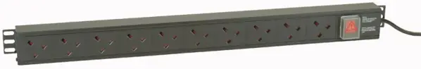 POWERDATA TECHNOLOGIES 10četný PDU s IEC C14 zástrčkou pro racky
