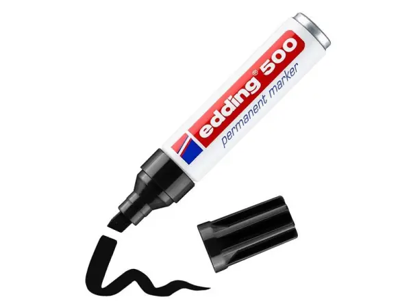 EDDING 500 Permanent Marker, Black, 210 g