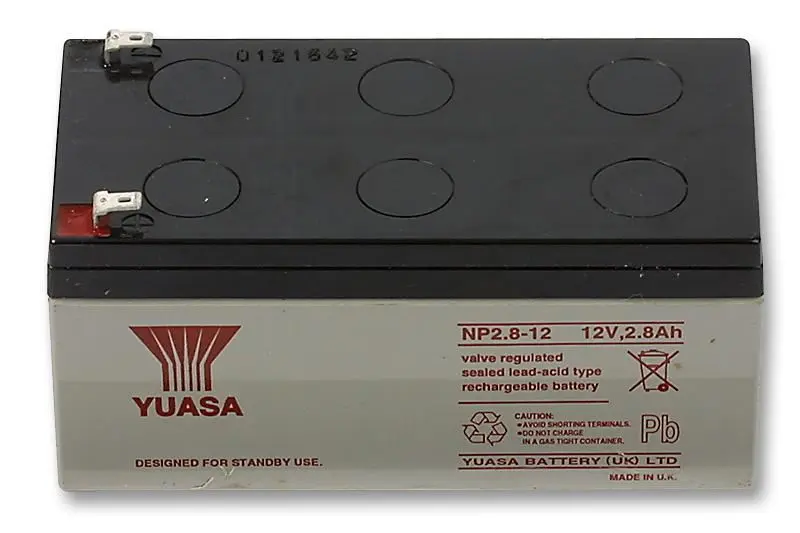 YUASA Batería de Plomo-Ácido Sellada NP Series 12V 2.8Ah