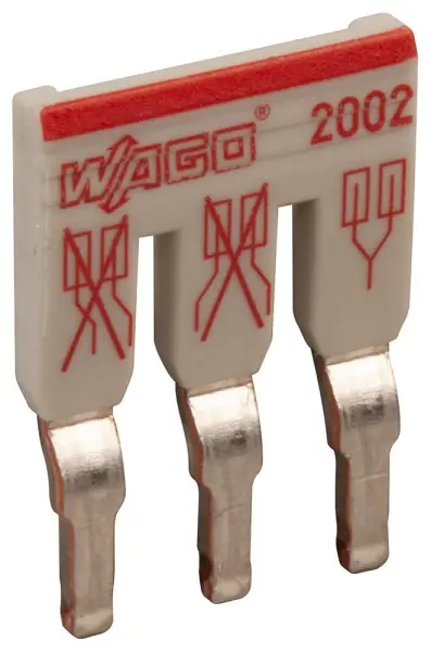 WAGO 3 Pin Staggered Insulated Jumper