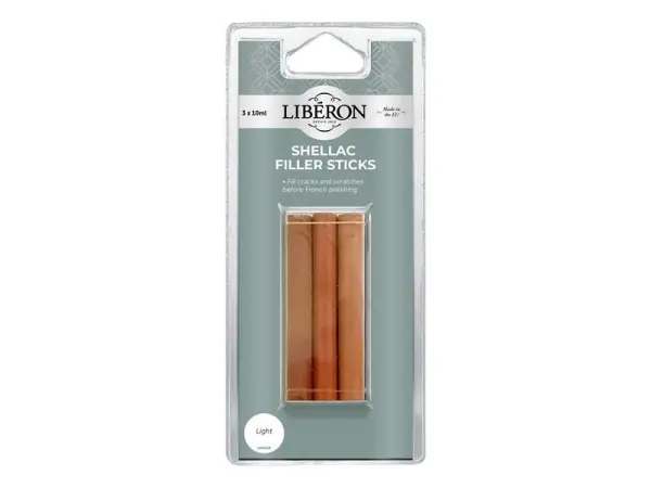 Liberon Barritas Relleno Goma Laca Claro (Pack de 3)