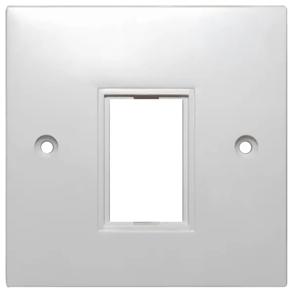 TUK LTD 6C Module Faceplate, 1 Gang 1 Slot, White