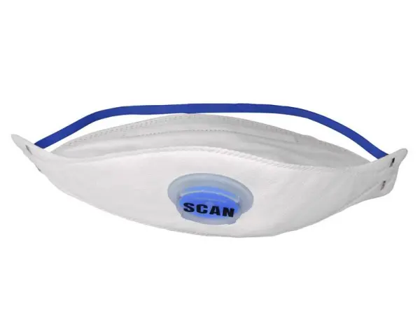 Scan - Masque Jetable FFP2 avec Valve à 3 Pli (Lot de 3)