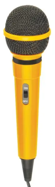 MR ENTERTAINER G156D Handheld Karaoke Microphone, Yellow