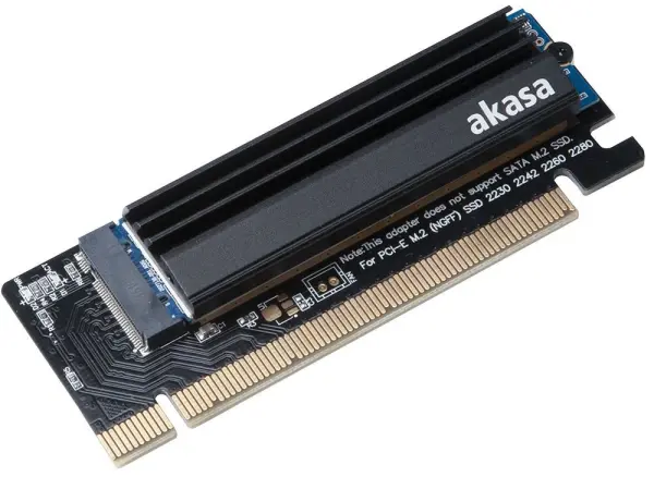 M.2 NVMe SSD to PCI-Ex Adaptor Card with Heatsink