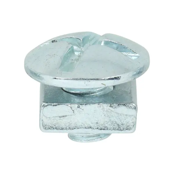 Boulons de toiture M6 x 8mm Timco avec écrous carrés, zingués (lot de 200)