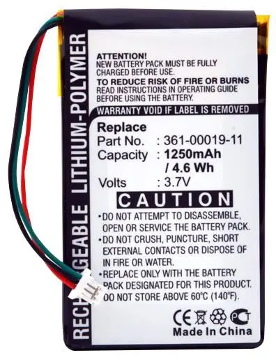 ENIX ENERGIES Náhradní baterie pro Garmin Nuvi GPS, 3,7V 1250mAh