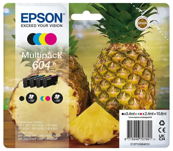 Epson 604 Original Ink Cartridge Multipack 4 Colours