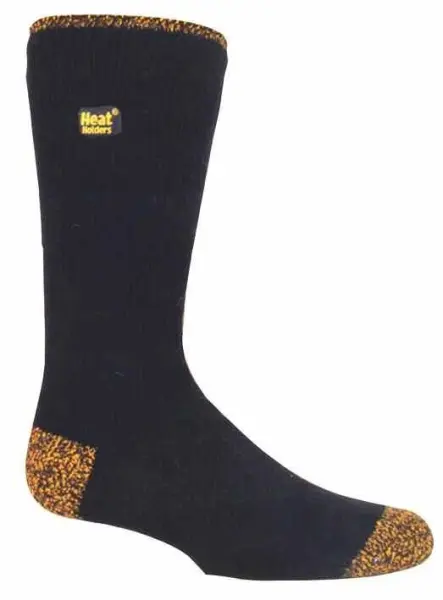 Heat Holders - Chaussettes de travail thermiques 2,3 Tog, Noir (Taille UK 6-12)