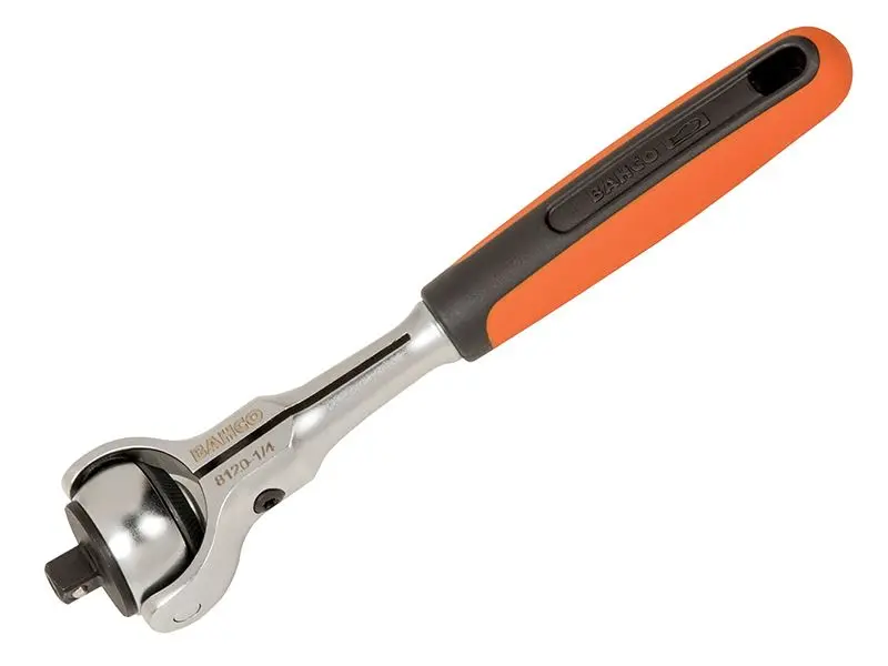 Bahco Schwenkkopf-Ratsche 1/4 Zoll Antrieb