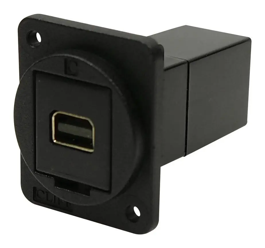 CLIFF Mini DisplayPort Feedthrough Panel Mount Connector, Απλές Οπές