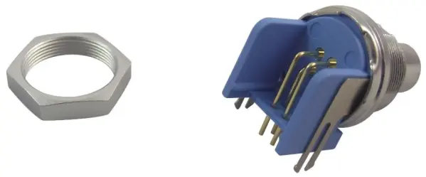 TE CONNECTIVITY - Penyambung PCB, Sudut Kanan, 4 Lubang