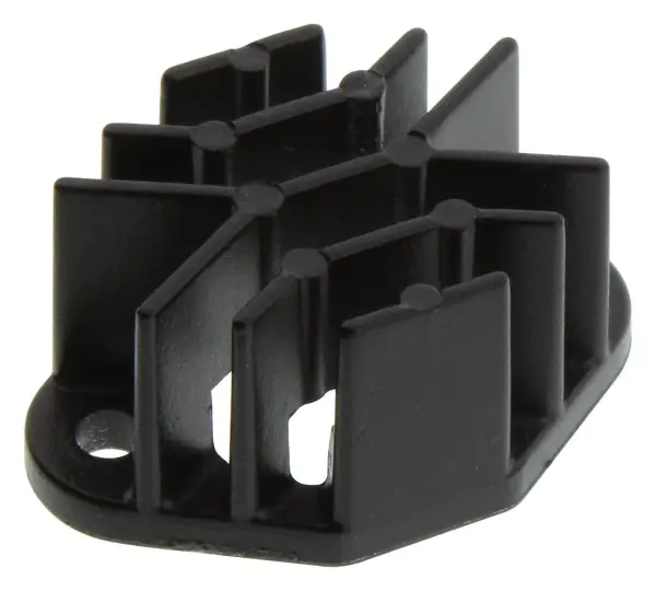 FISCHER ELEKTRONIK AKK 191 TO3 Heatsink Black Lacquered Aluminium 12°C/W