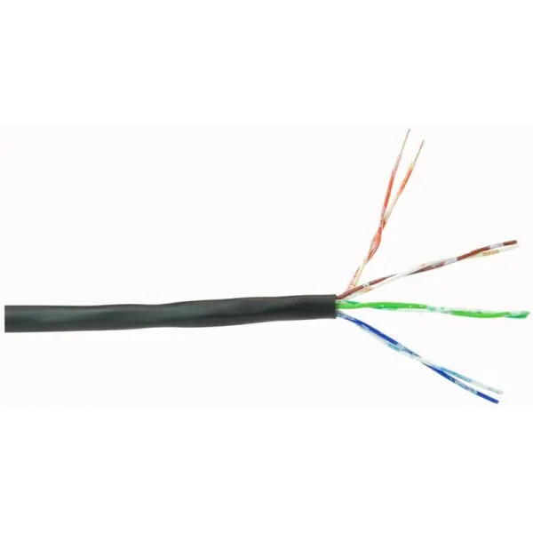 PRO POWER 4 Pair Telephone Cable 100m Reel - Black