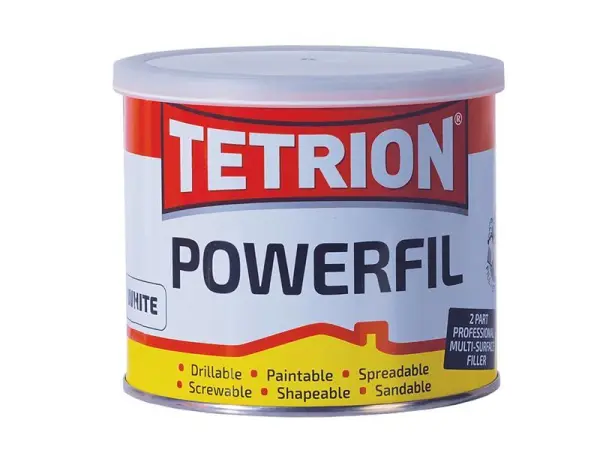 Tetrion Powerfil 2-Part Filler, White, 600g, Rapid-Cure
