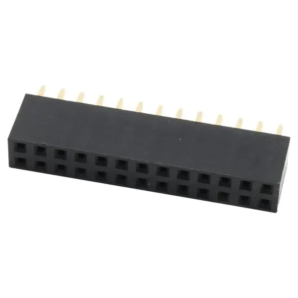 Multicomp Pro 26-Pin 2.54mm PCB Socket Gold