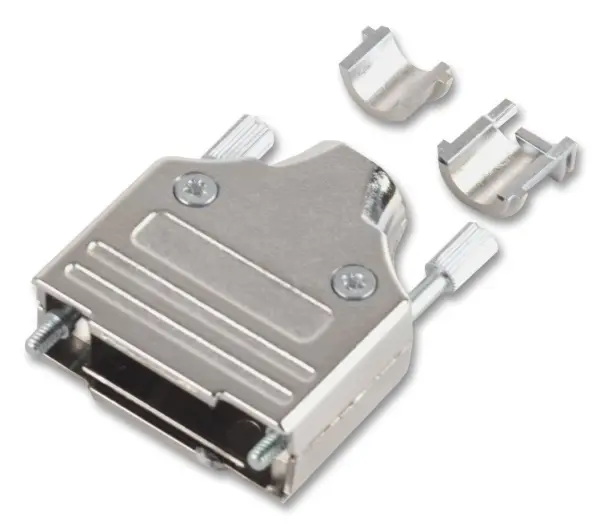 MH Connectors Zinc D-sub Hood, Top Entry, 9 Way