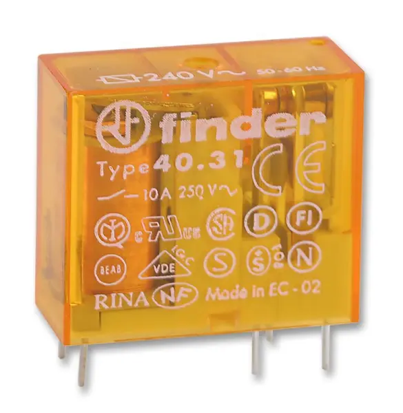 FINDER ממסר ללוח 10A SPCO, 240V AC