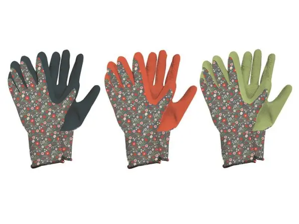 Kent & Stowe - Gants de Jardinage Femme Lot de 3, Taille Moyenne