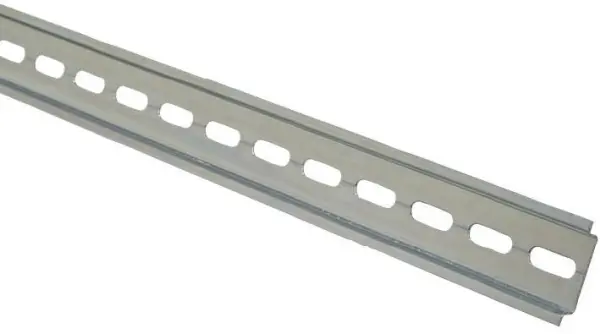 EUROPA Slotted Top Hat DIN Rail, 35x7.5mm, 0.5m