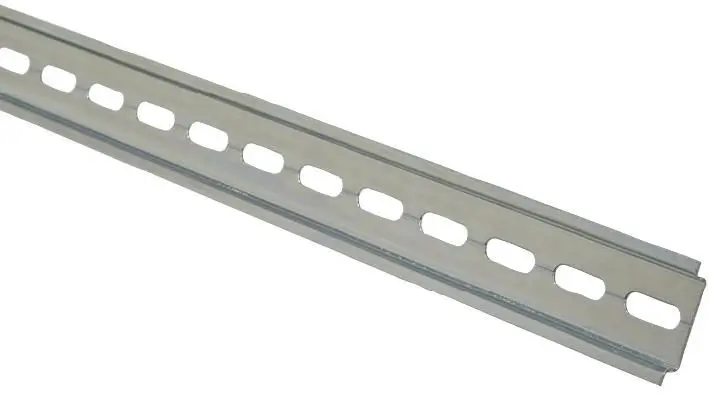 Rail DIN à profil chapeau fendu EUROPA 35x7,5mm, 0,5m