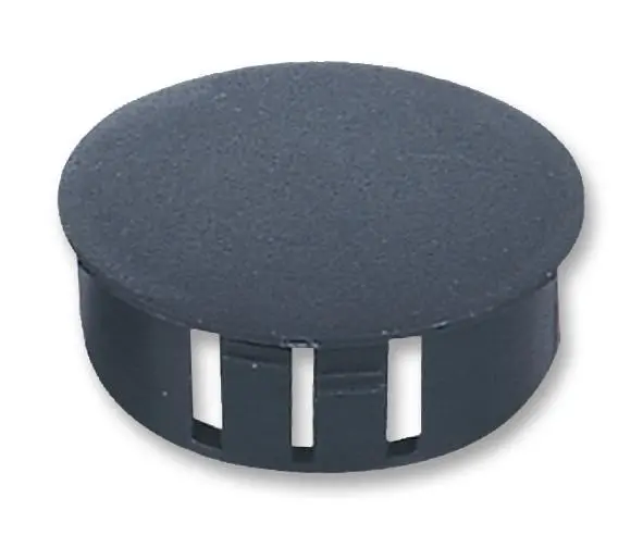 MULTICOMP PRO תקע כיסוי שחור כיפתי 16 מ״מ (חבילה של 100)