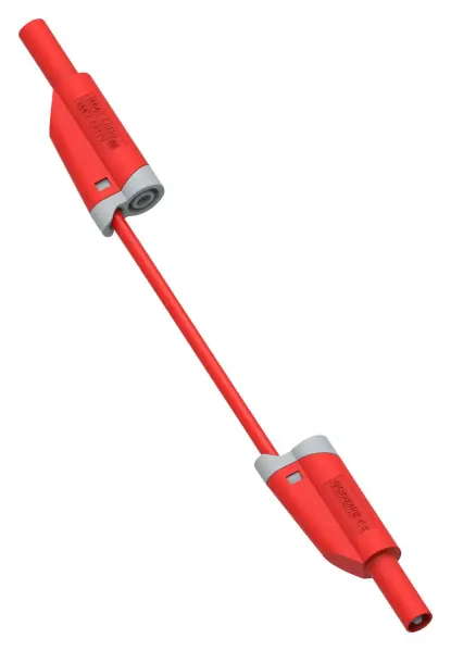 Multicomp Pro 28A 4mm Stackable Banana Plug to Plug Test Lead 1m - Red
